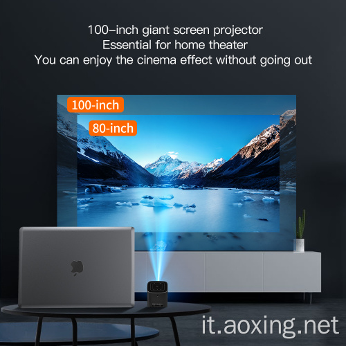 Mini proiettore Home Theater 1080p Proiettore DLP portatile